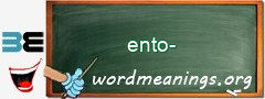 WordMeaning blackboard for ento-